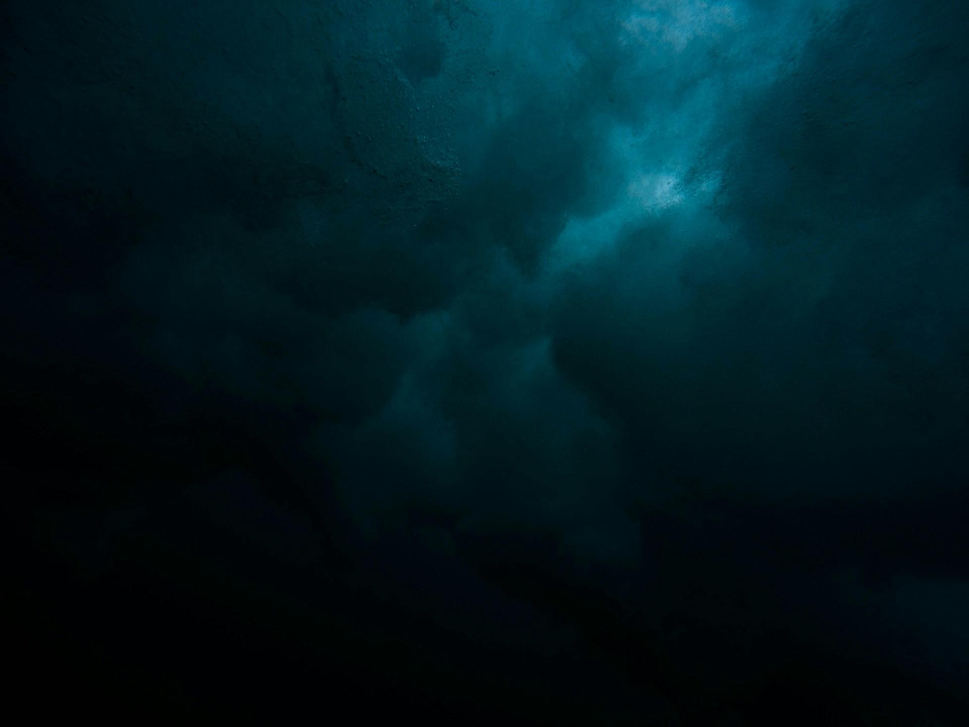 Deep teal abstract ocean depths